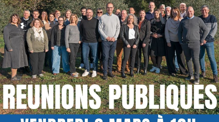 REUNIONS PUBLIQUES 6 et 13 mars